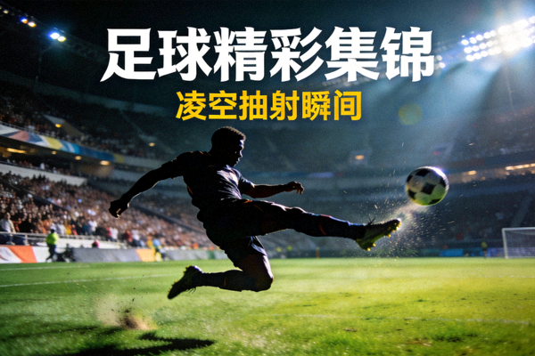 足球精彩集锦视频封面 - 球员凌空抽射的瞬间